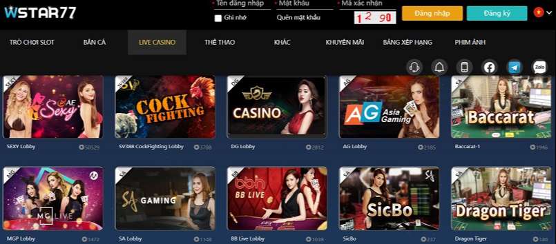Casino trực tuyến sẽ là sự lựa chọn hàng đầu khi đến với wstar77